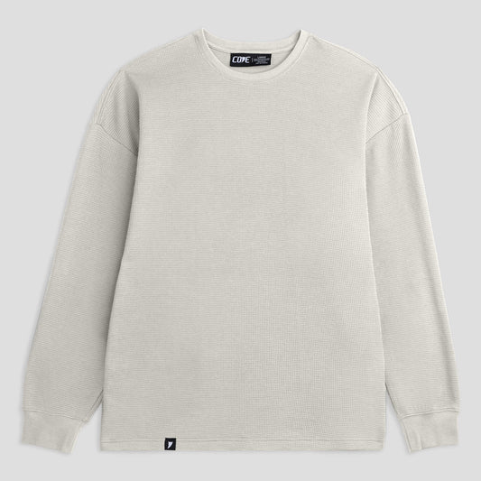(New) Waffle Knit Thermal - Bone