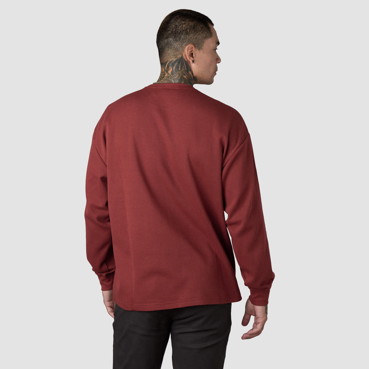 (New) Waffle Knit Thermal - Brick