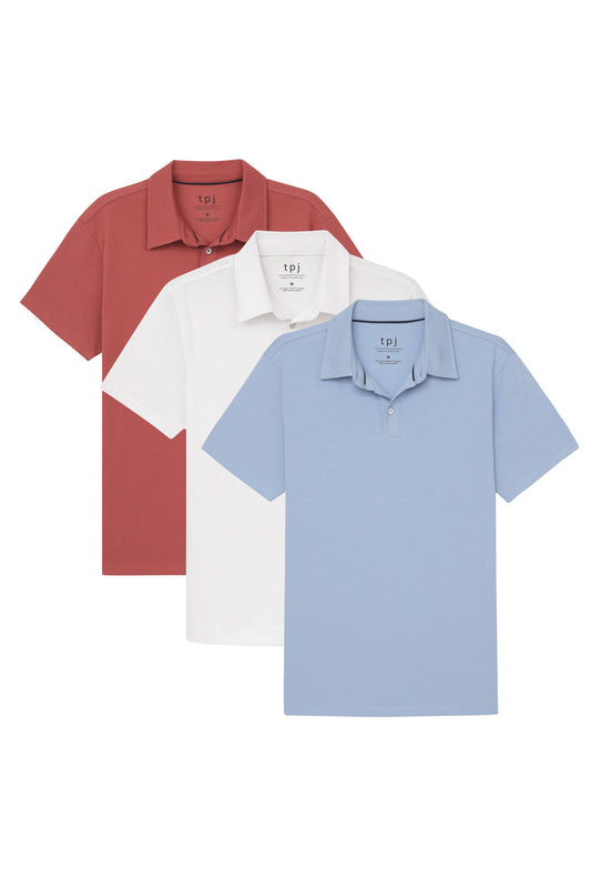 Organic Polo Shirt 3 Pack / Americana