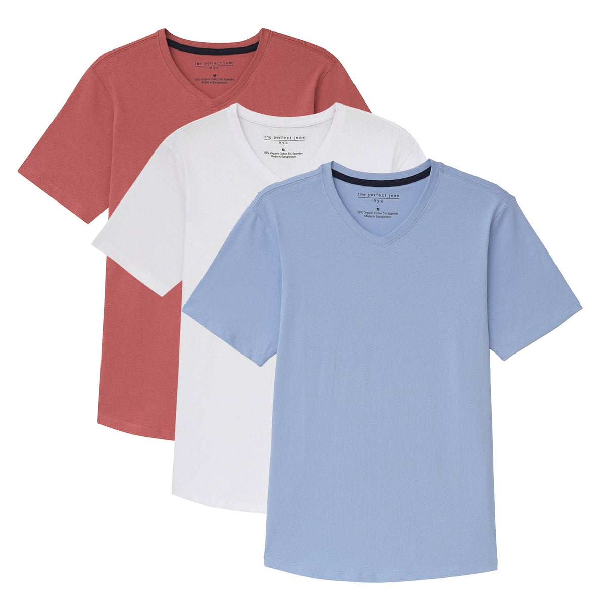 Organic V-Neck 3 Pack (Slim Fit)