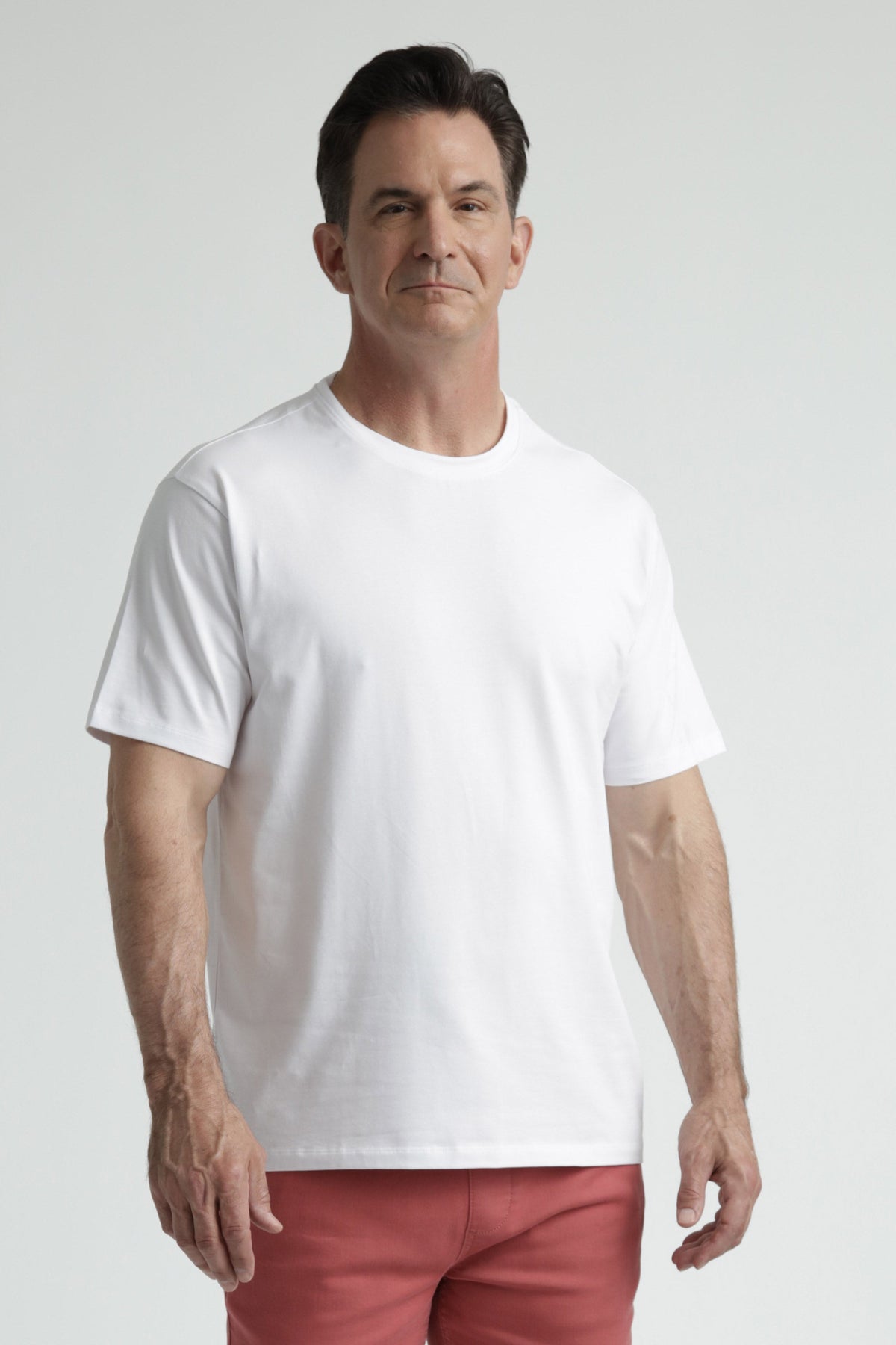 Organic Crew Neck T-Shirt 6 Pack (Relaxed Fit) / White