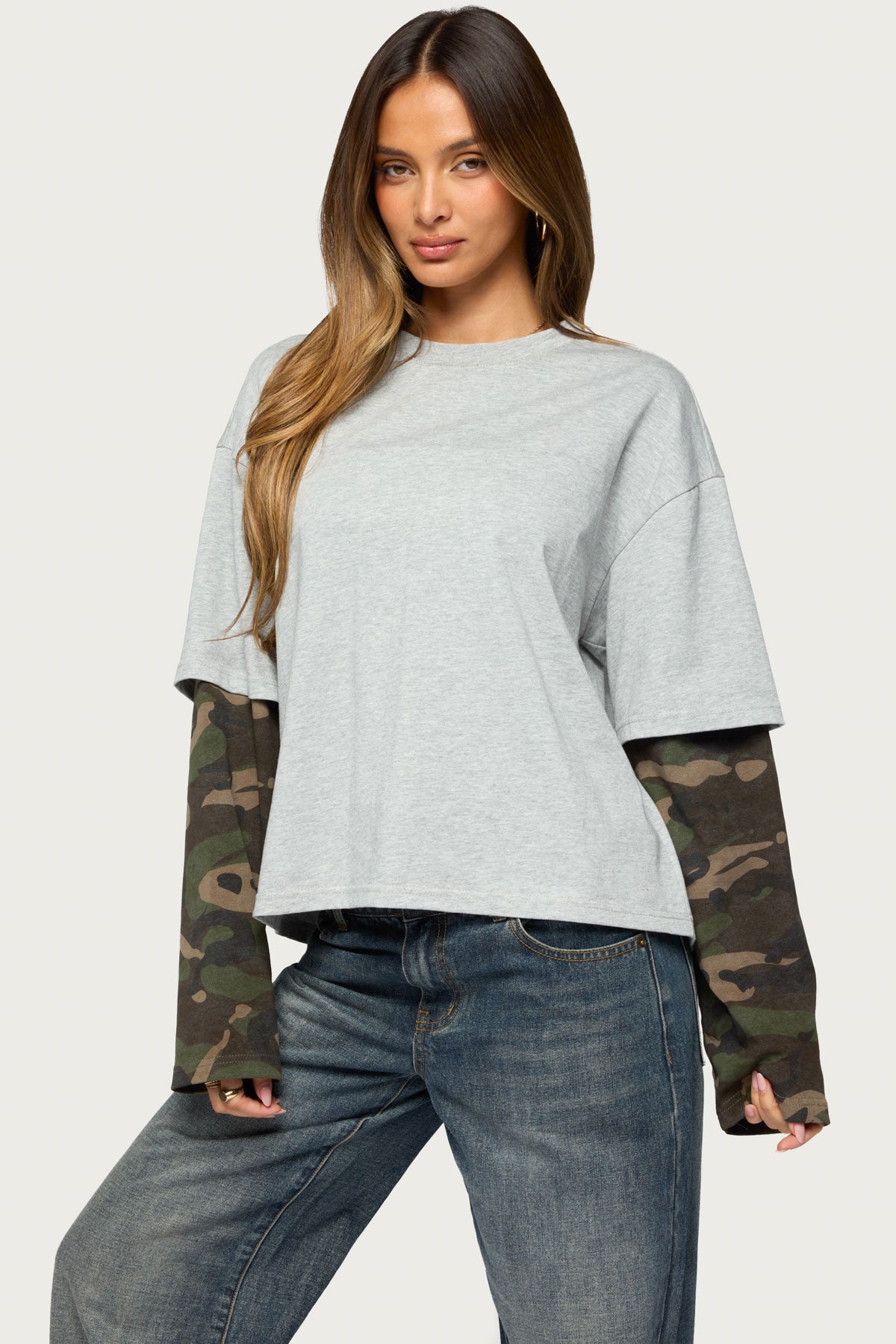 Ellesse Contrast Camo T Shirt
