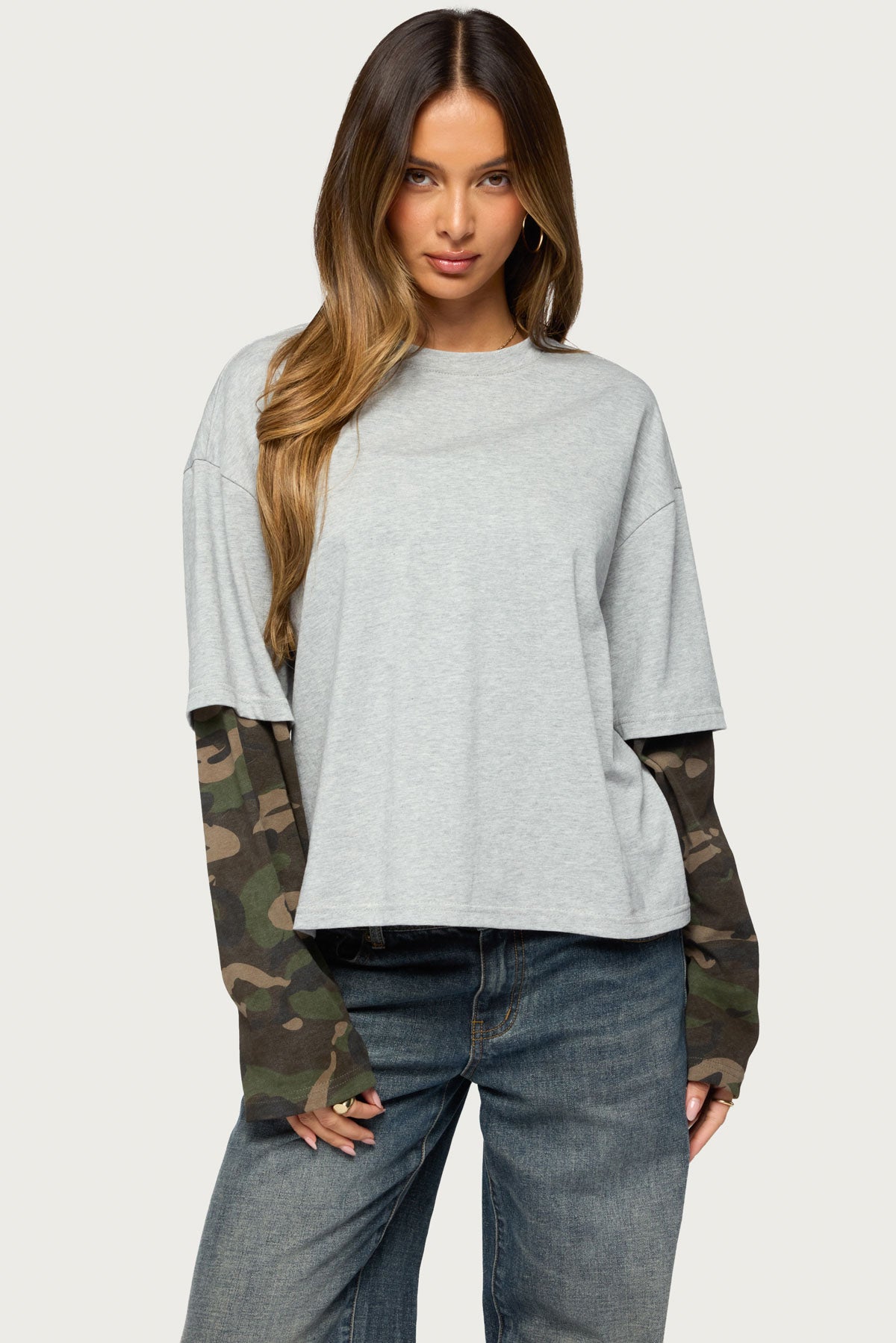 Ellesse Contrast Camo T Shirt