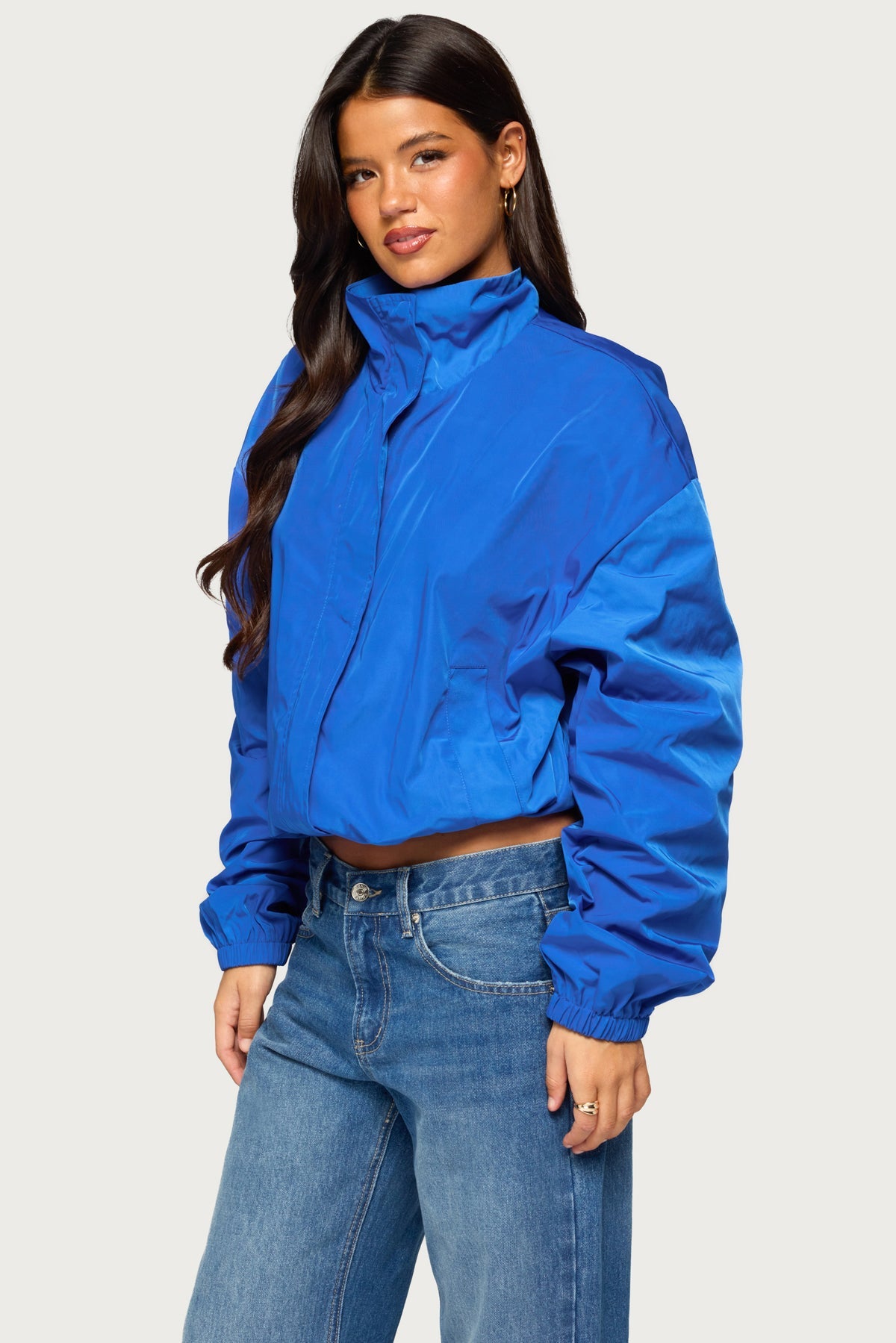 Presleigh High Neck Nylon Jacket