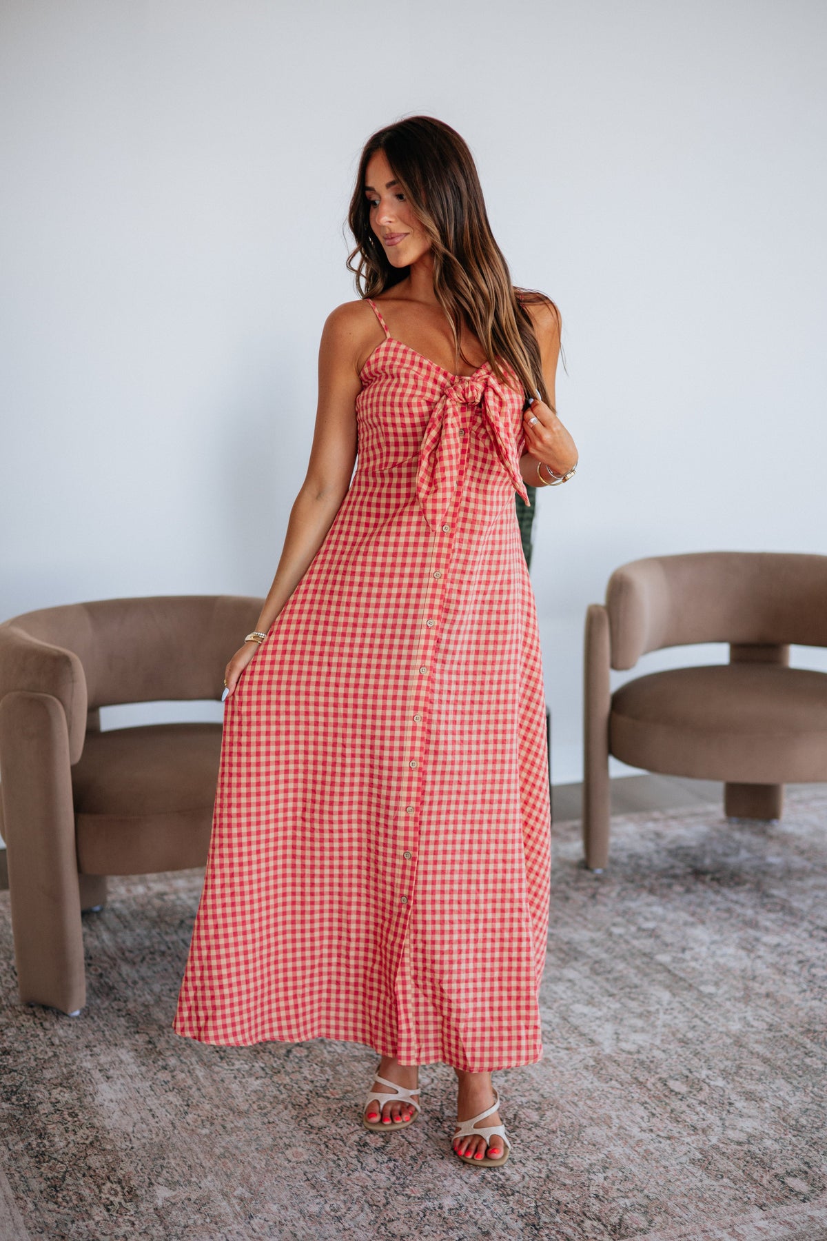 Ariella Gingham Dress